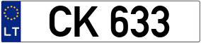 Trailer License Plate